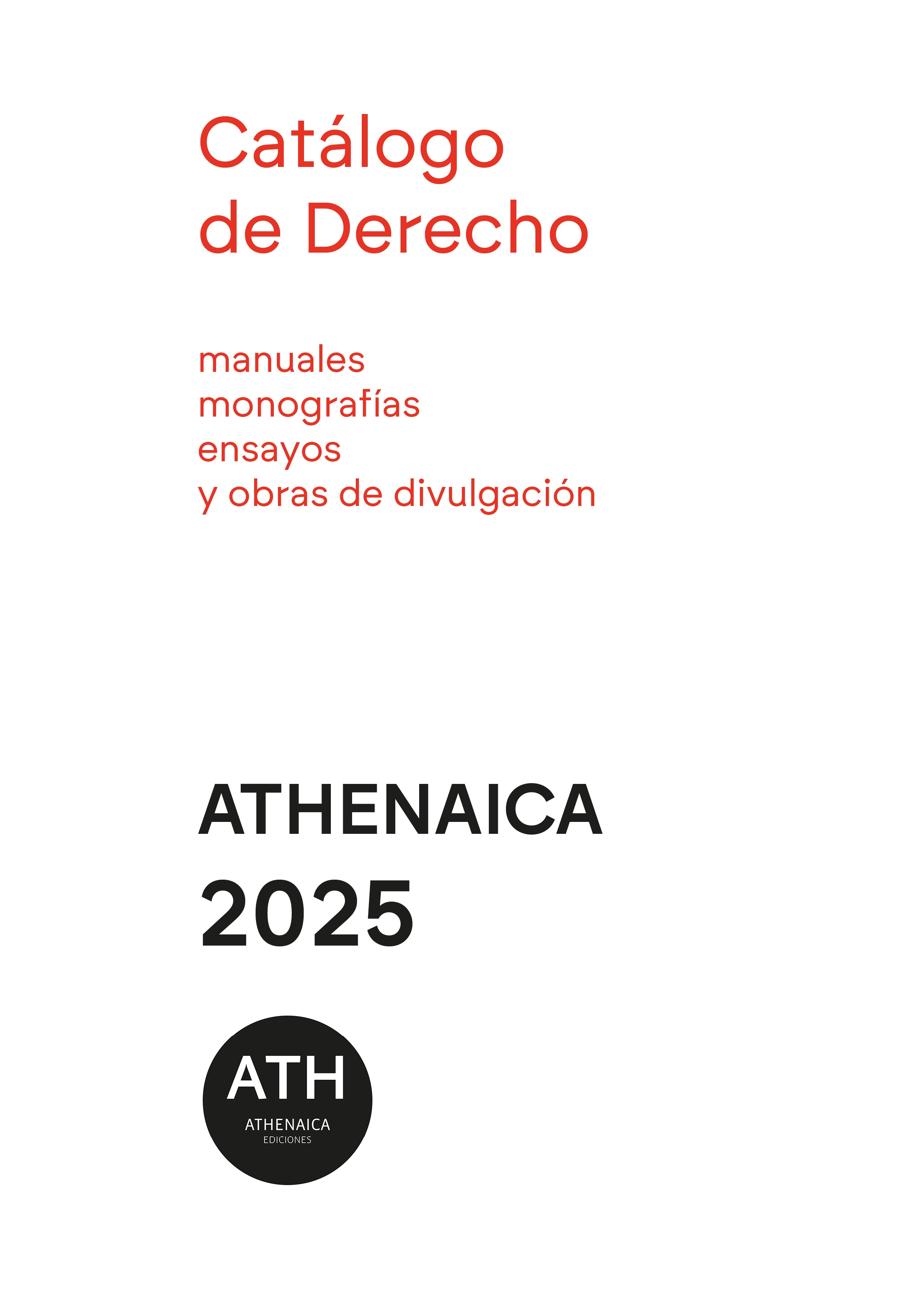 Catálogo de Derecho 2025